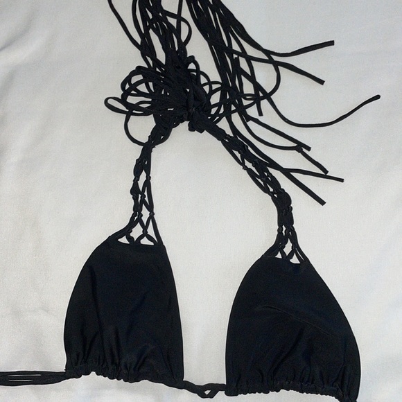 Mikoh women’s bathing suit SET, color: black. triangle top cheeky bottom, size s - Picture 3 of 6